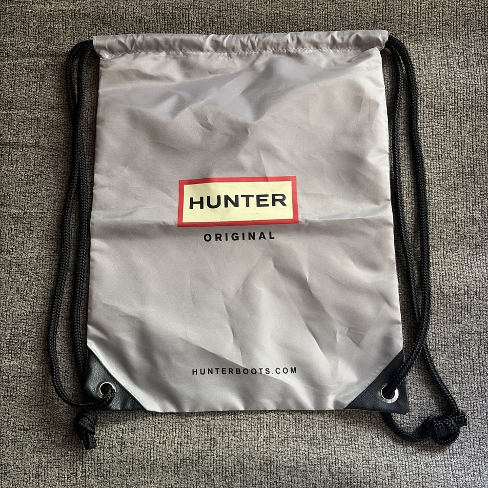 Hunter Original Boot Dust Bag Knapsack Travel Tote Backpack Drawstring  Cinch  *